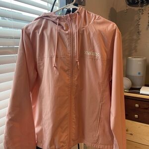 Vans Light Pink Hooded Zip Windbreaker